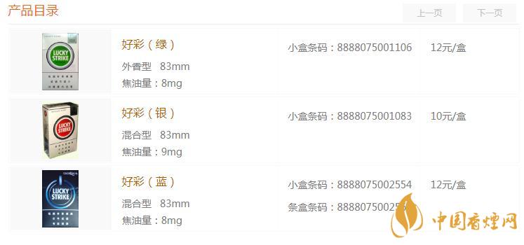 2020好彩香煙多少錢(qián)一包? 好彩香煙價(jià)格表圖介紹